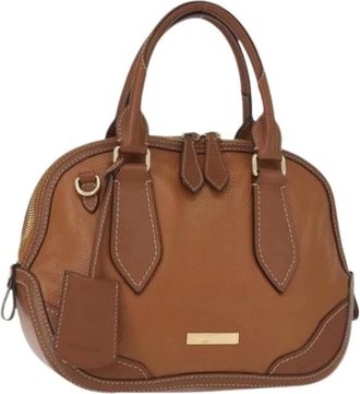 Burberry Pre-owned Handbags, female, Brown, Size: ONE SIZE Pre-owned Handbag