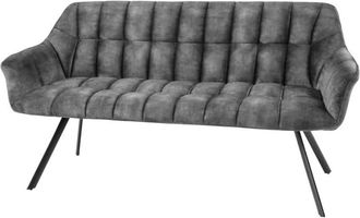 Global Interiors Design Sitzbank Papillo - Samt Grau