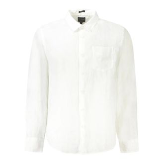 Guess Formal Shirts, male, White, Size: M Long Sleeve Shirt