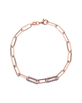 Meshmerise 18K Over Silver 0.15 Ct. Tw. Diamond Bracelet