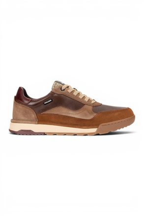 Pikolinos Pikolinos Mens Brown Leather Trainers Sneaker Lace-Up Shoes - Teide