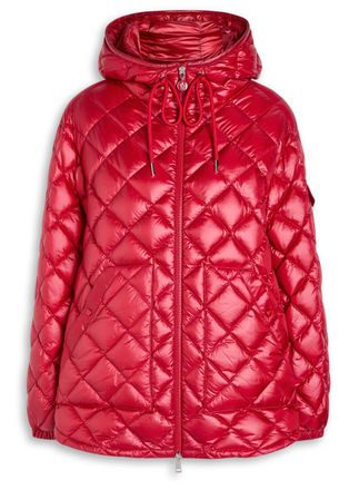 Moncler Camicia Quilted Shell Jacket - Red - 44 (UK12 / M)