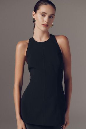 Acler Hawick High-Neck Flared Top