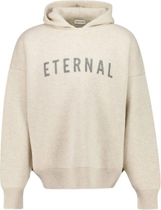 Fear of God Eternal Merino Gebreide Sweatshirt - Heren - Hoodies - Beige - S - Wol - Hoodies & sweatvesten