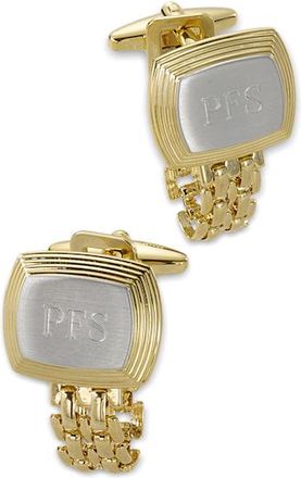 Paul Fredrick Chain Wrap Engravable Cufflinks