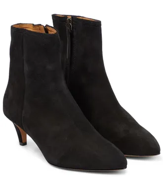【関税込み】ISABEL MARANT DEIVY' ANKLE BOOTS Isabel Marant 'deivy' suede ankle boots with buckle detail