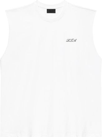 Rta Terry Muscle Tee in White Poppy at Nordstrom, Size Xxx-Large