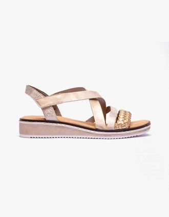 Rieker Womens Rieker V3663-90 Womens Sandals Gold - Size: 3.5