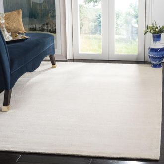 Safavieh Mirage Hand Made Area rug, White Solid / Tonal Style Non-Shedding