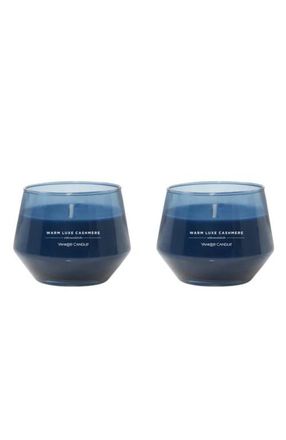 Yankee Candle Company Warm Luxe Cashmere Studio Candle with Essential Oils, Set of 2 in Blue at Nordstrom
