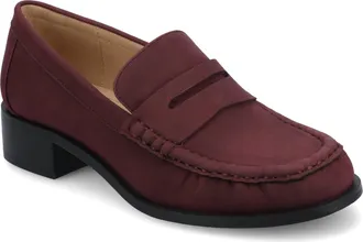 Journee Collection Womens Danna Ruched Penny Loafer