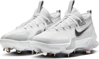 Nike Force Zoom TroutElite FB2906-100 White Baseball Cleats RHS8085