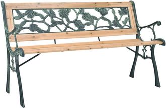 vidaXL Banco De Jard&iacute;n De Madera 122 Cm Vidaxl