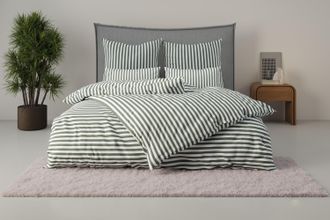 LeGer Home by Lena Gercke Bettwäsche »Linnea« 3 Stk. tlg. aus 100% Baumwolle, Streifendesign