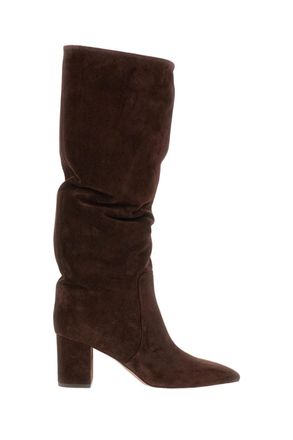 PARIS TEXAS Brown Anja Nappa Suede Boots