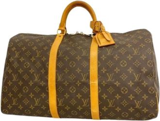 Louis Vuitton Pre-owned Weekend Bags, unisex, Brown, Size: ONE SIZE Pre-owned Keepall 50 Boston Bag