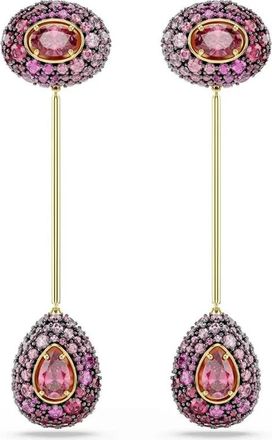 Swarovski Sublima Druppels Oorbellen - Dames - Oorbellen - Roze - ONE Size - Accessoires