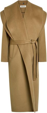 R&oacute;he Double-faced Belted Wool and Cashmere-blend Coat - Camel - 38 (UK10 / S)