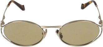 Miu Miu 0MU 52Ys Zonnebril - Dames - Zonnebrillen - Geel - 54 MM - Accessoires