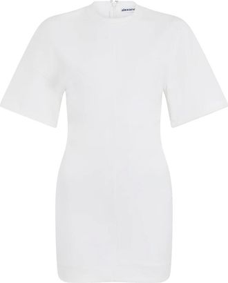 Alexander Wang Alexander Wang, Short Dresses, female, White, Size: 3XS Draped Jersey Minidress
