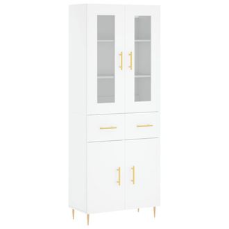 Berkfield Home Highboard White 69.5x34x180 cm Engineered Wood