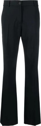 STUDIO NICHOLSON Flared Pant - Dames - Wijde Broeken - Blauw - M - Wol - Broeken