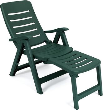 Scab Tumbona Quintilla Extensi&oacute;n Respaldo Reclinable Exterior. Color: Verde