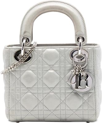 Dior Pre-owned Dior Mini Iridescent Lambskin Cannage Lady Dior Ladies NSRWYU6GHLJDTMP4