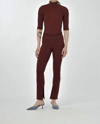 Paper Label Juniper Slit Leggings Truffle