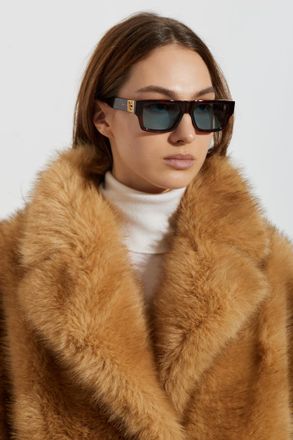Balmain Emblem II Sunglasses, Unisex, Brown
