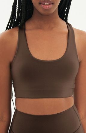 SPLITS59 Sara Airweight Bra in Dark Chocolate at Nordstrom, Size X-Large