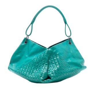Bottega Veneta Pre-owned Shoulder Bags, female, Blue, Size: ONE SIZE Pre-owned The Aquilone Fortune Cookie Hobo