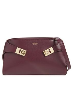 Ferragamo Hug East/West Crossbody Bag in Plum at Nordstrom