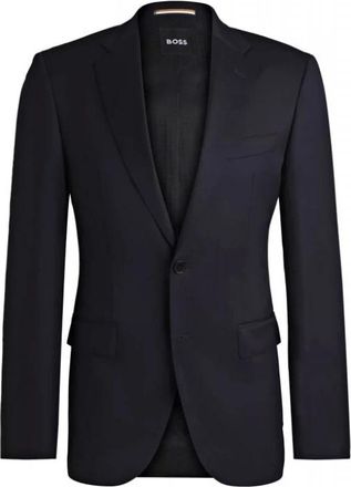 HUGO BOSS H-Jeckson-B1 Jas - Heren - Blazers - Blauw - S - Katoen - Jassen