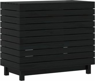vidaXL Cesto Para La Ropa Sucia Madera Maciza De Pino 88,5x44x76 Cm Vidaxl