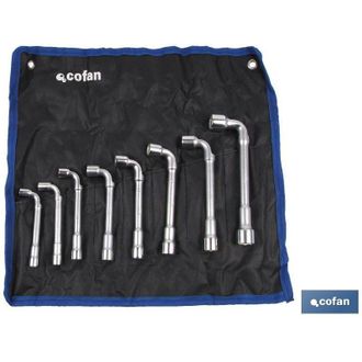 cofan Set 8 Pcs Llaves De Pipa, Juegos Llaves De Pipa Abiertas, En Juegos De 8, 10 Y 17 Piezas. Fabricadas En Acero Al Cromo-vanadio, D&aacute;ndole Larga Vida, Re