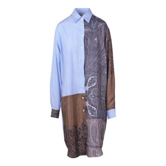 Pierre-Louis Mascia Shirt Dresses, female, Multicolor, Size: S Camicia con fantasia floreale