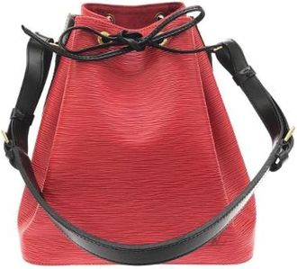 Louis Vuitton Pre-owned Epi Petit Noe Shoulder Bag - Dames - Vintage Tas - Rood - ONE Size - Leer - Vintage