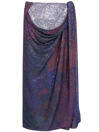 Maison Margiela Skirt Draped Maxi Sequins Draped Maxi Skirt