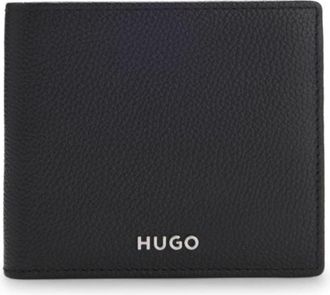 HUGO BOSS Grained-leather wallet with logo trim