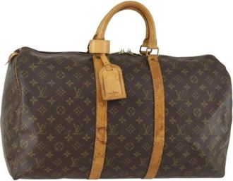 Louis Vuitton Pre-owned Weekend Bags, female, Brown, Size: ONE SIZE Pre-owned Weekend Bag