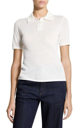 Theory Merino Wool Polo in New Ivory at Nordstrom, Size Medium