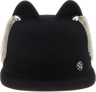 Maison Michel Womens Jamie Hat With Crystals