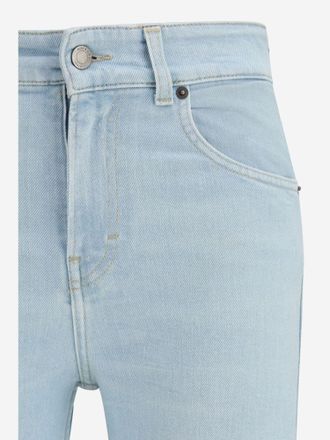 Haikure Flared Stretch Denim Jeans - Blue