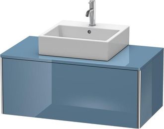 Duravit Duravit Xsquare Vanity Unit Colgado En La Pared 100.0 X 54.8 Cm, 1 Extra&iacute;ble, Color (frente/cuerpo): Laca De Alto Brillo Stone Blue - Xs490104747