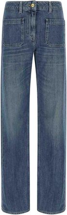 Elisabetta Franchi Logo Embroidery Jeans