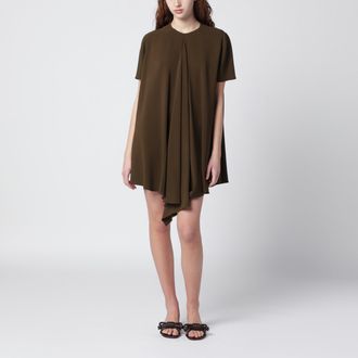Loewe Khaki green stretch viscose dress
