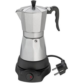 cilio Cafetera El&eacute;ctrica Cilio Classico, Di&aacute;metro 11,5 X 25 Cm, 6 Tazas, Color Plata