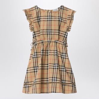 Burberry Beige dress with Check pattern