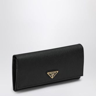 Prada Large wallet in black Saffiano